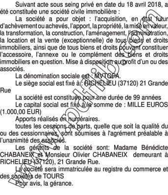 Contenu publication