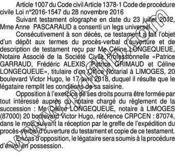 Contenu publication