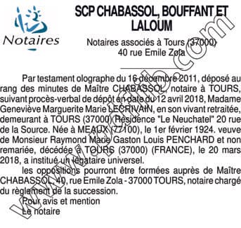 Contenu publication