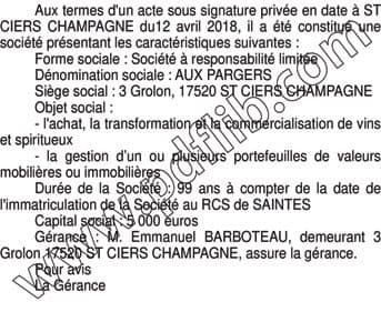 Contenu publication