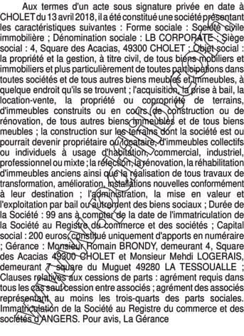 Contenu publication