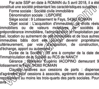 Contenu publication