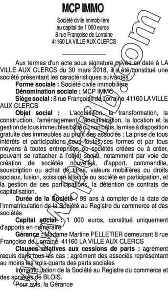 Contenu publication