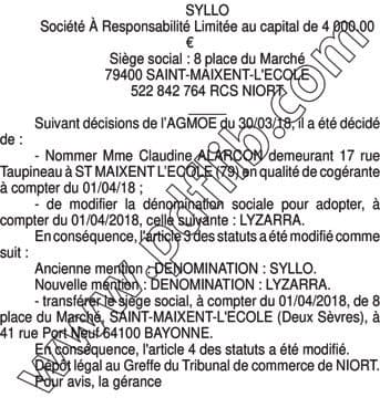 Contenu publication