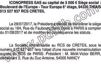 Contenu publication