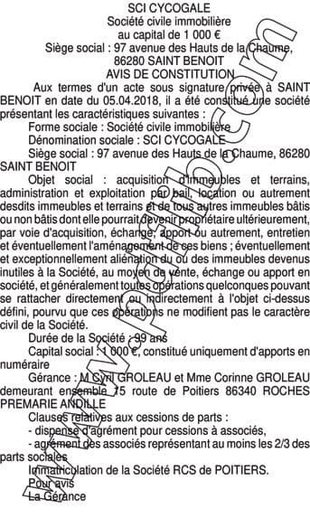 Contenu publication