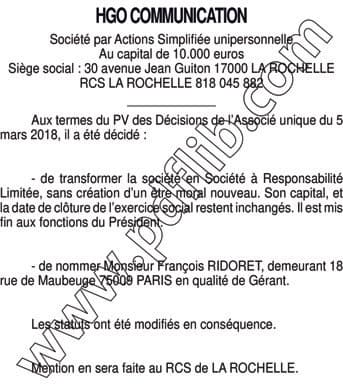 Contenu publication