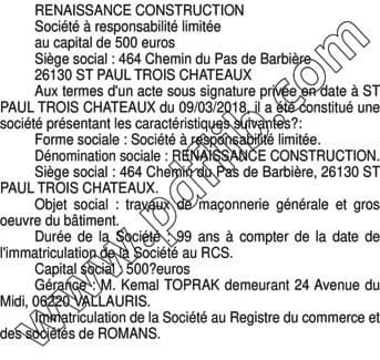 Contenu publication