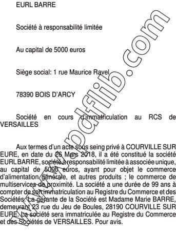 Contenu publication
