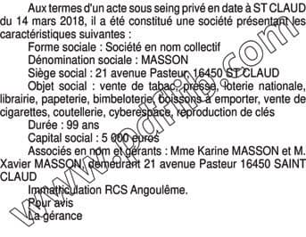 Contenu publication