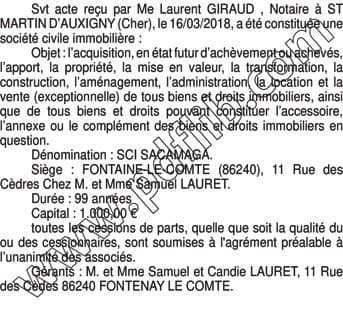 Contenu publication
