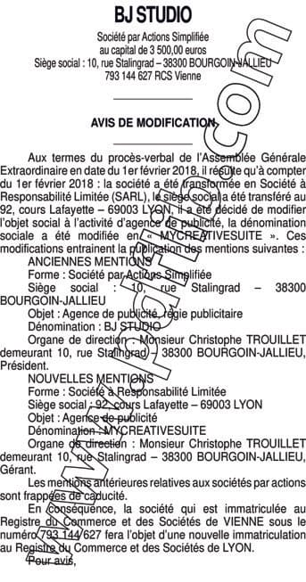 Contenu publication