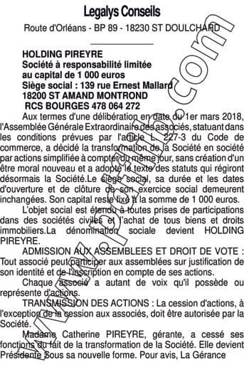 Contenu publication