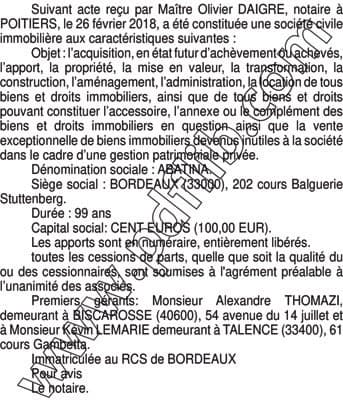 Contenu publication