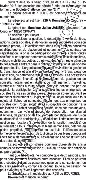 Contenu publication