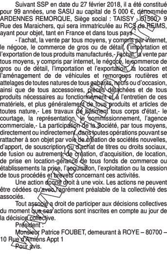 Contenu publication
