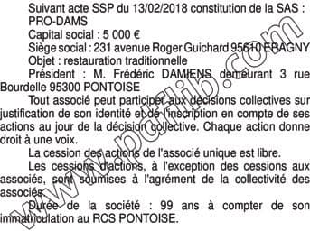 Contenu publication