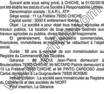 Contenu publication