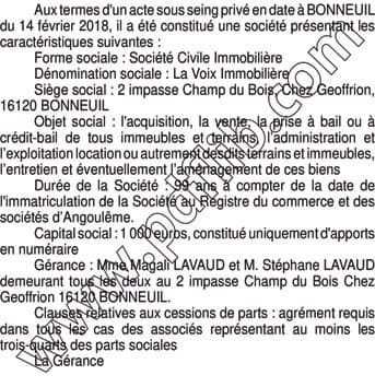 Contenu publication