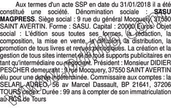Contenu publication