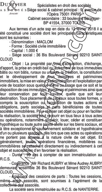 Contenu publication