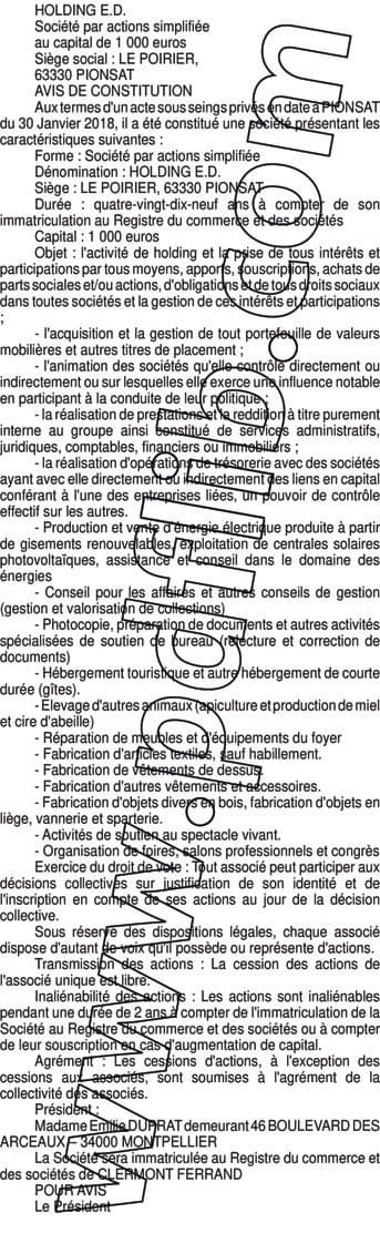 Contenu publication