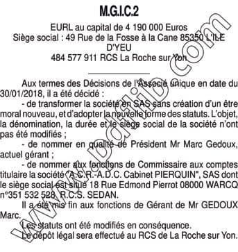 Contenu publication