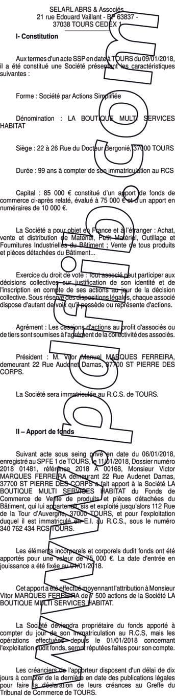 Contenu publication