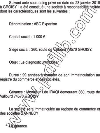 Contenu publication