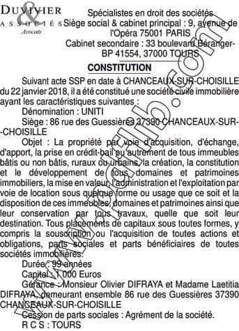 Contenu publication