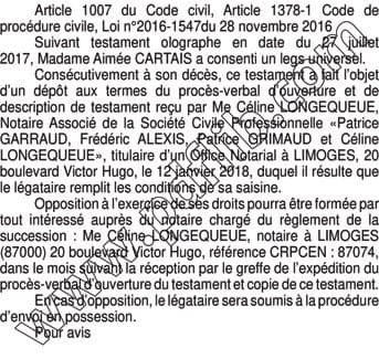 Contenu publication