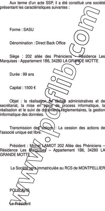 Contenu publication