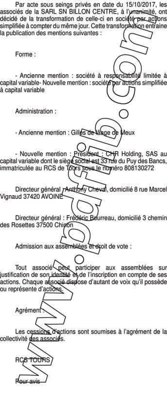Contenu publication
