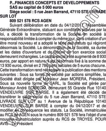 Contenu publication