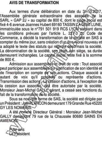Contenu publication