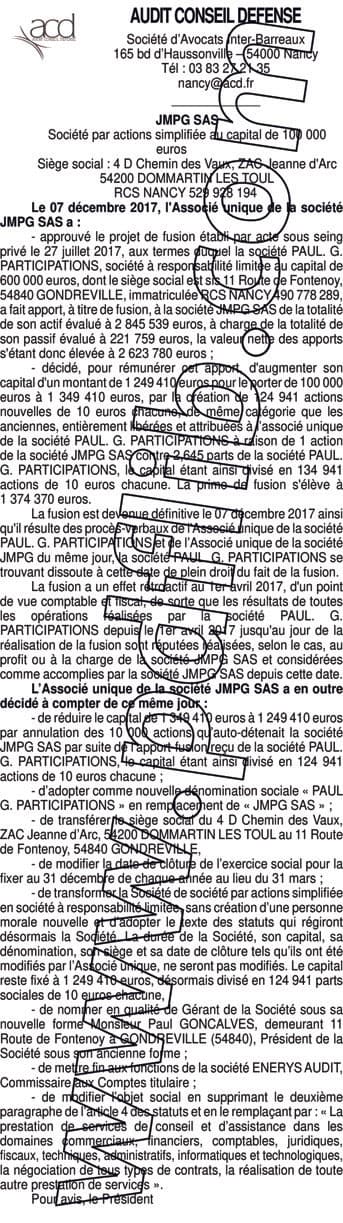 Contenu publication