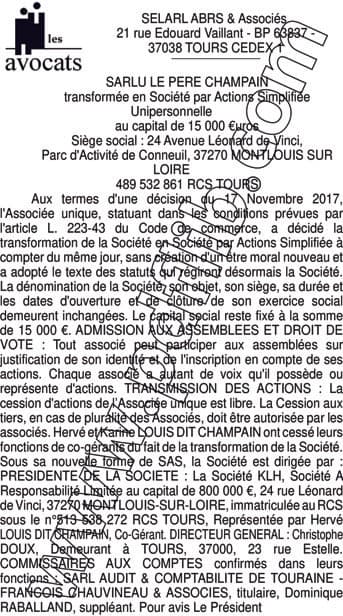 Contenu publication