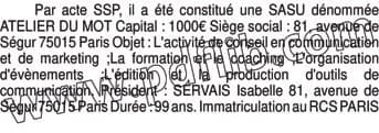 Contenu publication
