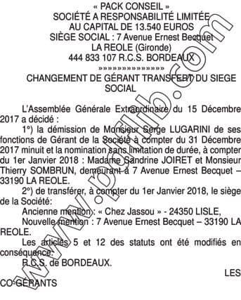 Contenu publication