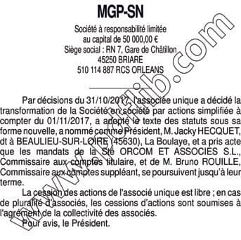 Contenu publication