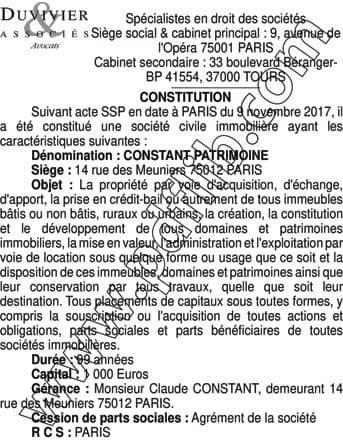 Contenu publication