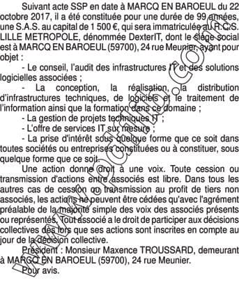Contenu publication