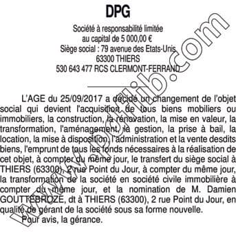 Contenu publication