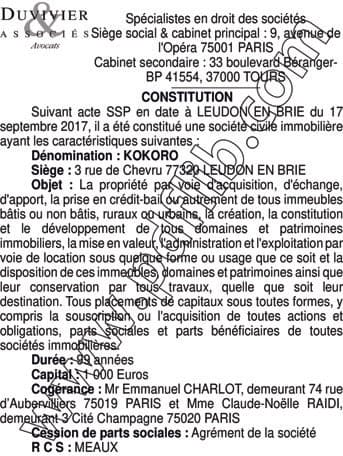 Contenu publication