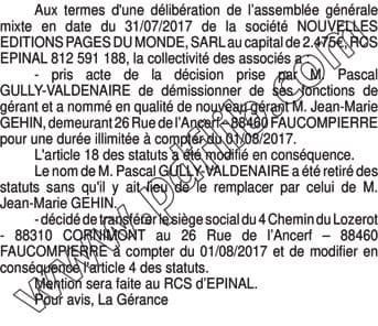Contenu publication