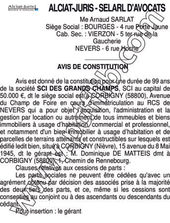 Contenu publication
