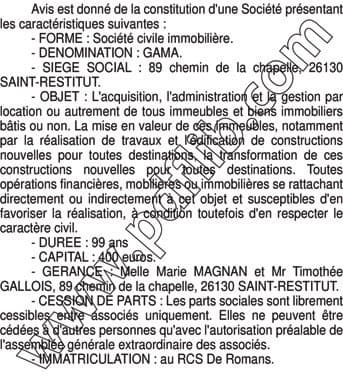 Contenu publication