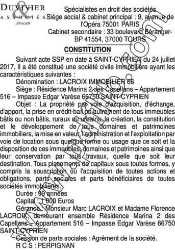 Contenu publication