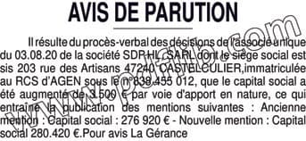 Contenu publication