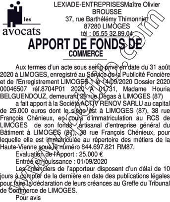 Contenu publication